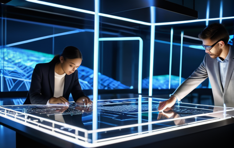 미적분학에서의 극한 개념 - **AI Model Optimization: The Convergence of Learning**
A futuristic, clean, and brightly lit dat... 미적분학에서의 극한 개념 - **AI Model Optimization: The Convergence of Learning**
A futuristic, clean, and brightly lit dat...
