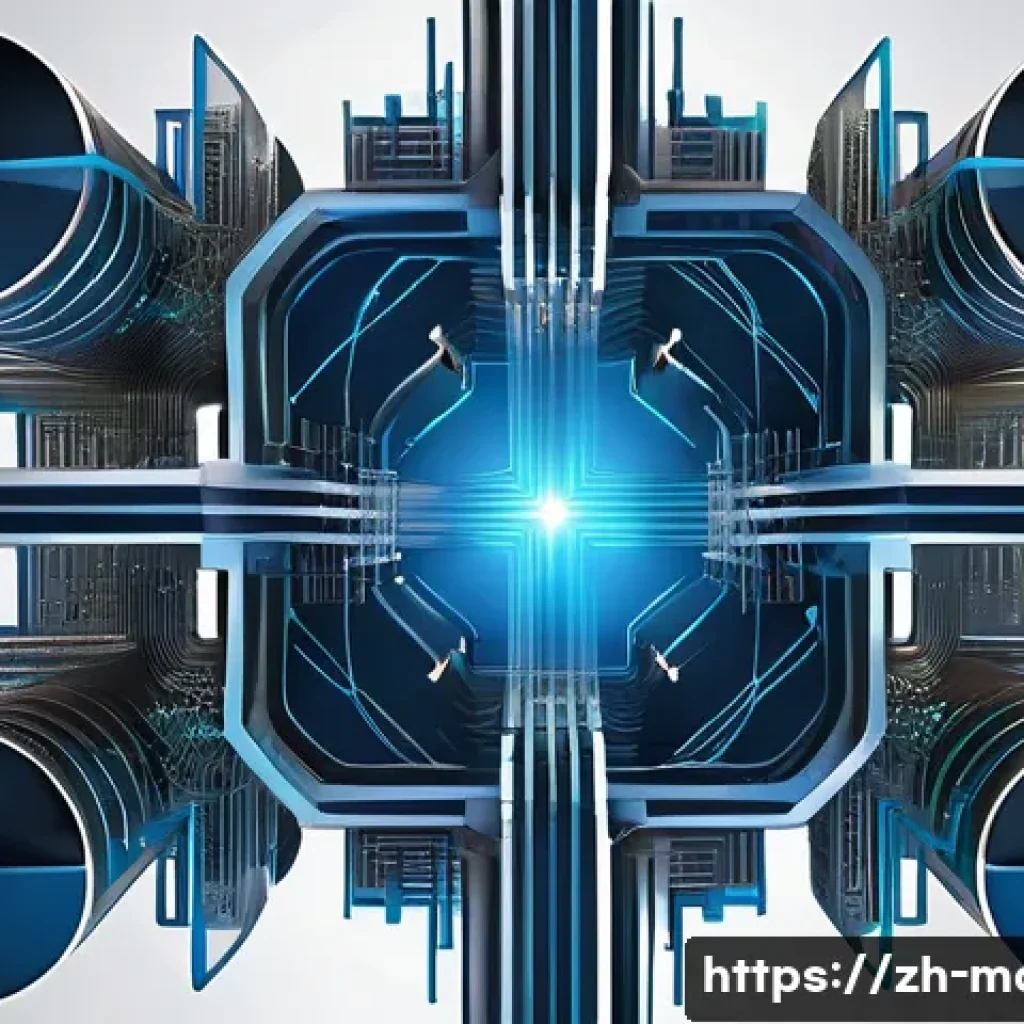 행렬 대각화 방법 - A detailed and visually rich illustration of a large symmetric matrix transforming eigenvectors in a...