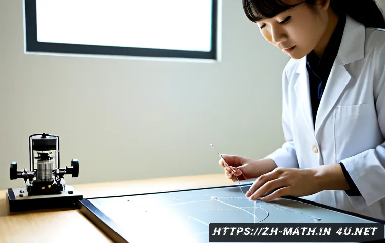 미분 방정식의 응용 - Photorealistic university engineering laboratory, a focused adult researcher in modest professional ...